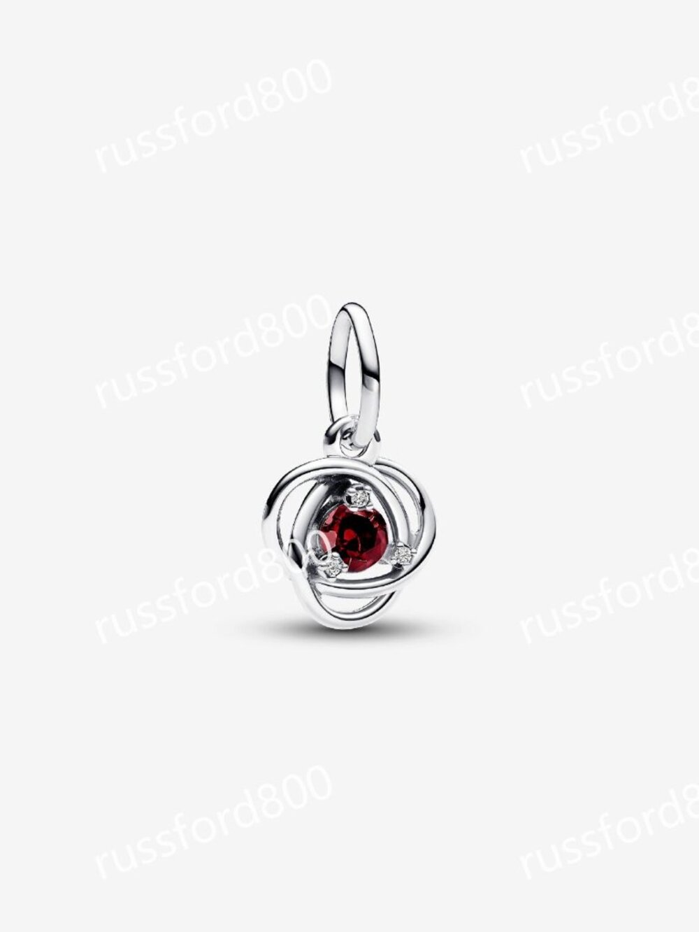 Pandora Red Eternity Circle Dangle Charm